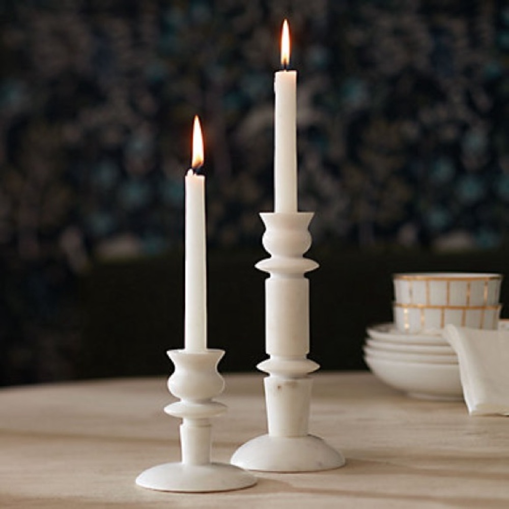 Ballard Design Marble Candle Holders